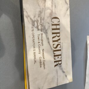 1976 Chrysler New Yorker Newport Cordoba Owners Manual User Guide Operator Book