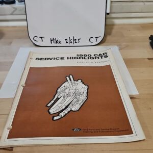 1980 Ford Car Service Highlights Electrical Features NWIO