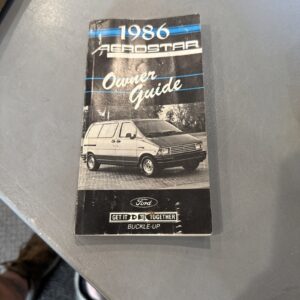1986 Aerostar Owner's Guide - Used