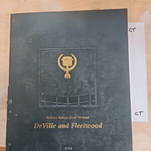 1991 Cadillac DeVille/Fleetwood Factory Shop Service Repair Manual