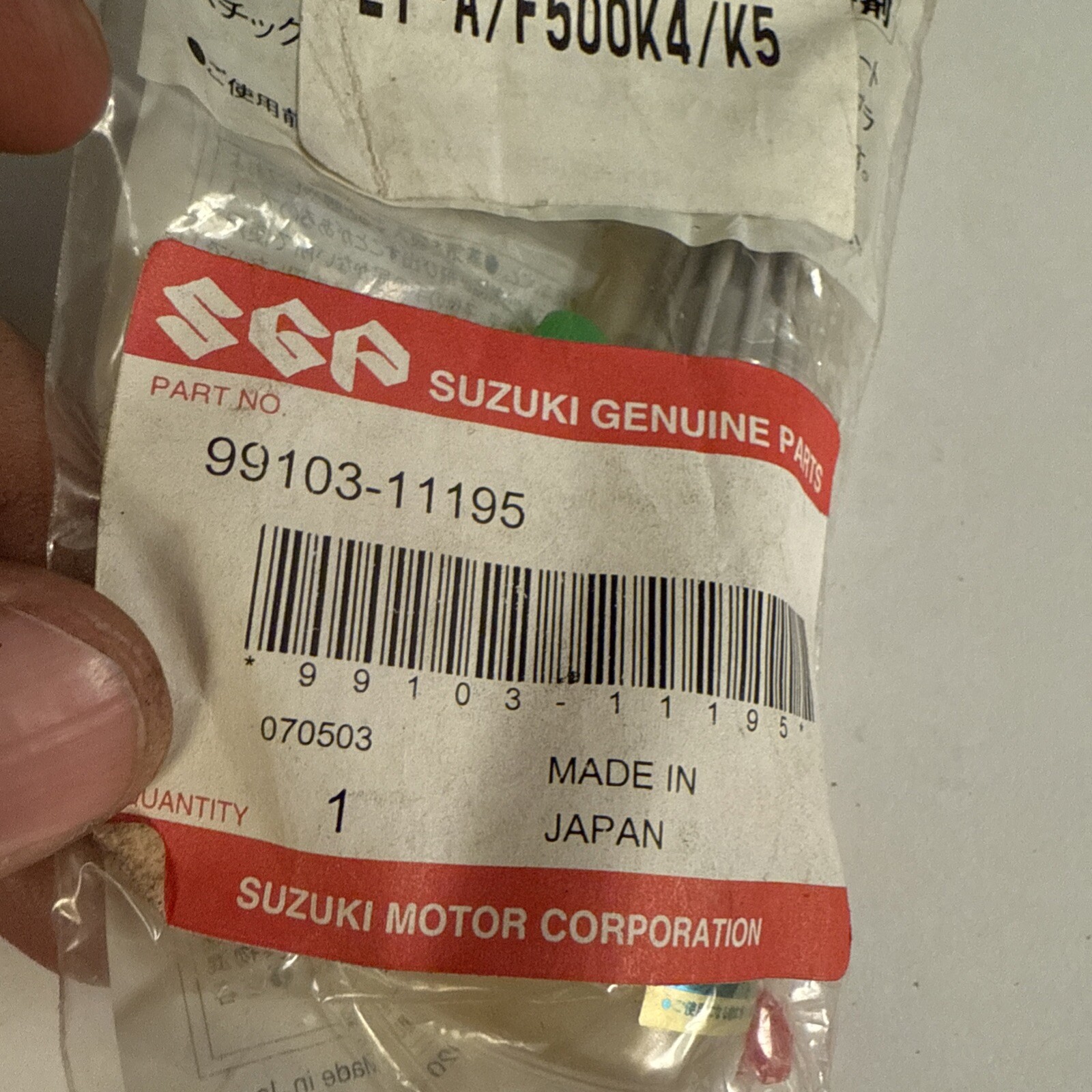 (1)Genuine Suzuki Throttle Conditioner Part Number - 99103-11195 - Image 4
