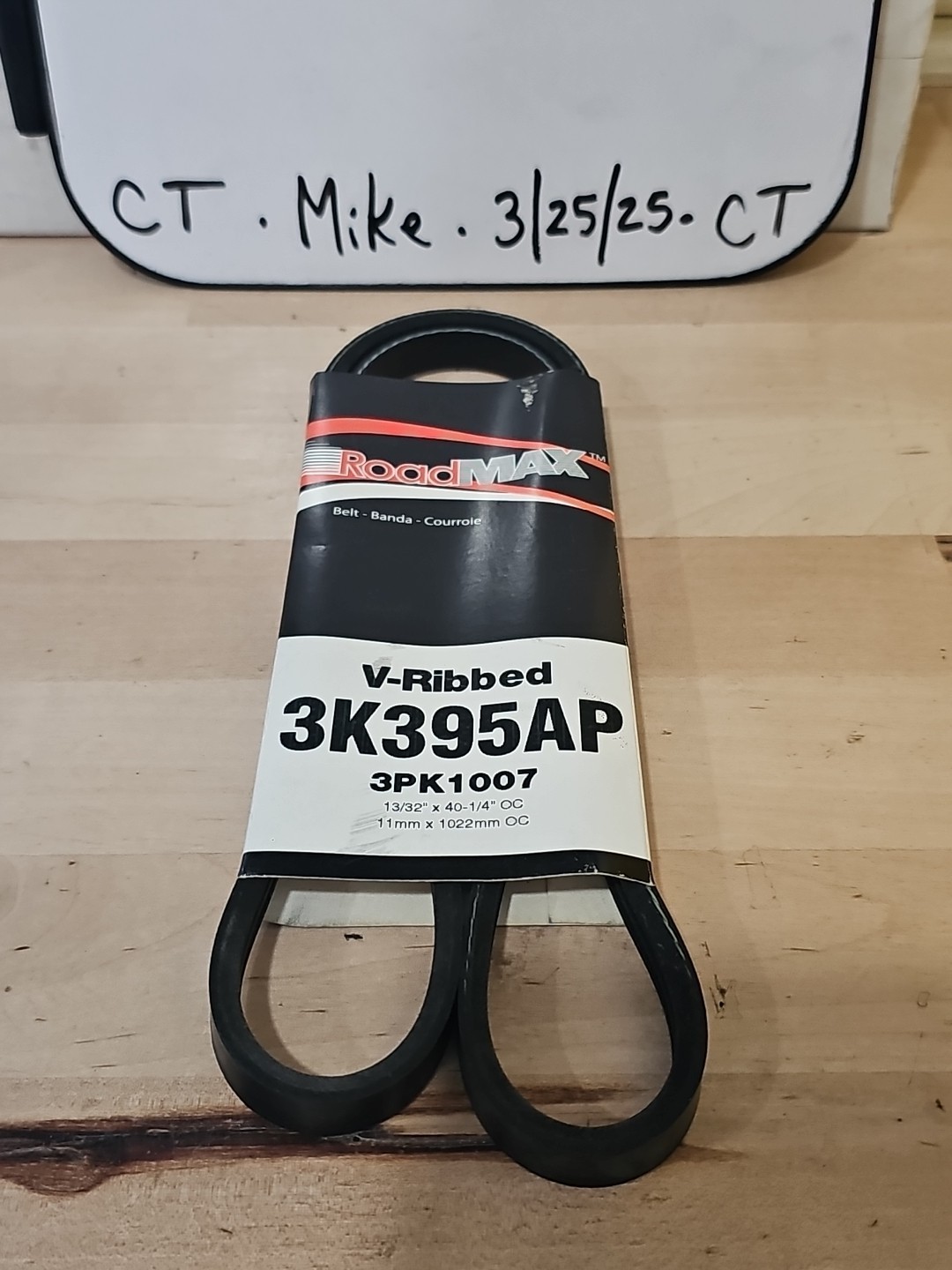 3K395AP RoadMax V-Ribbed Serpentine Belt