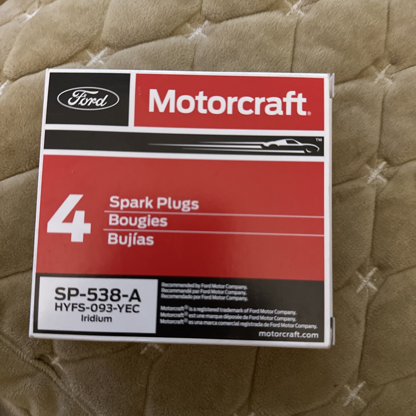 4 Pack OEM Motorcraft Iridium Spark Plug SP-538-A For 2015-2018 Ford Focus