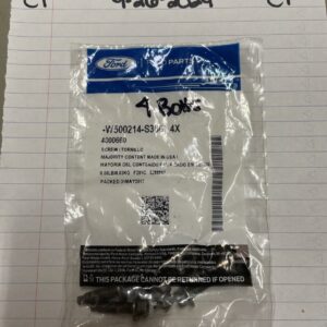 4-pack of Genuine Ford OEM Camshaft Sensor Bolts W500214-S300