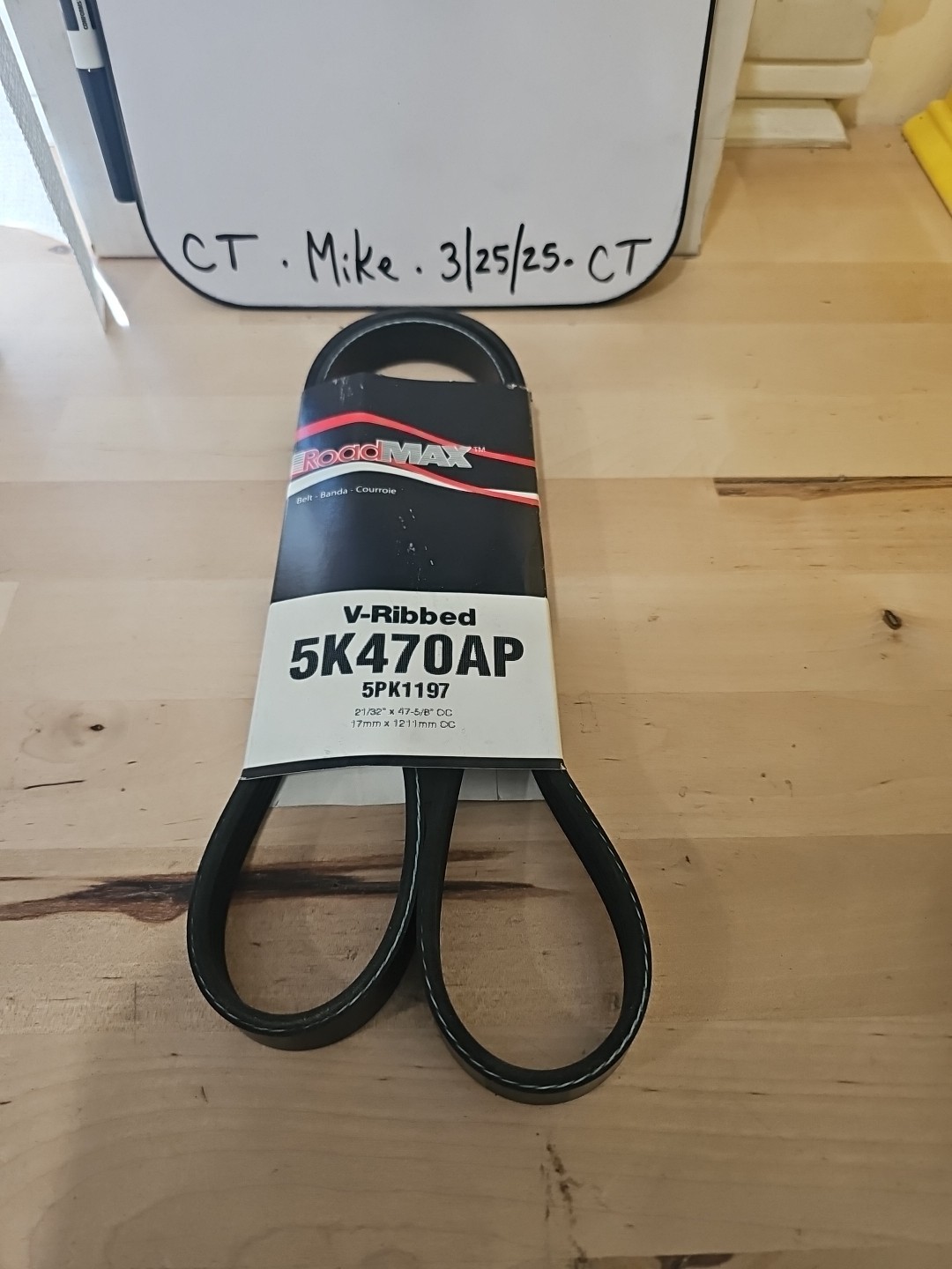 5K470AP Gates RoadMax Drive Belt for Chevy Olds Mazda 626 Pontiac Grand Am