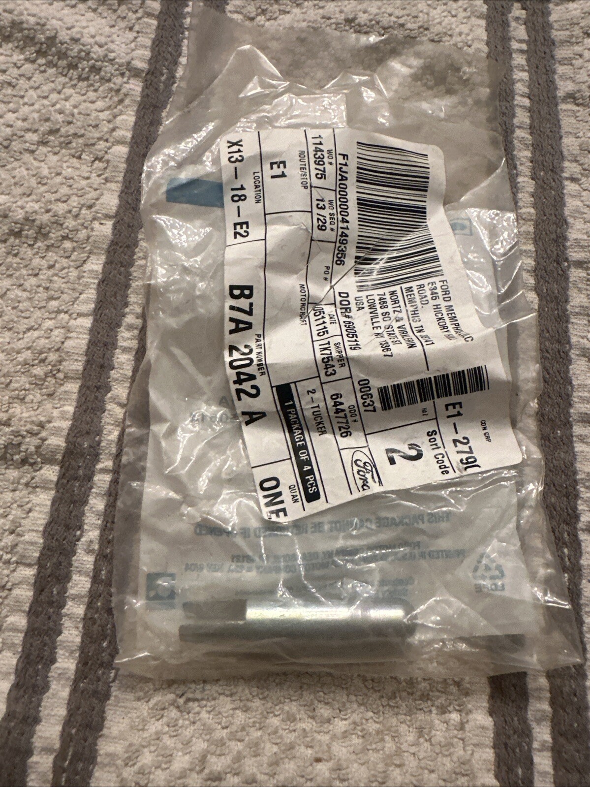 65-70,Shelby,Mustang,Fairlane,Falcon, 10" Drum Brake Wheel Cylinder Pin - Image 3