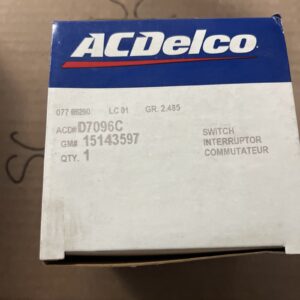 ACDELCO OE SERVICE D7096C / GM 15143597 Fog Light Switch