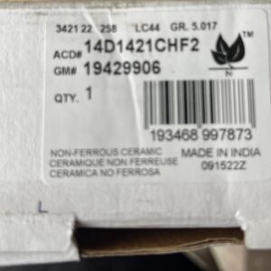 ACDelco 14D1421CHF2 / GM 19429906 PAD KIT FRT DISC BRK