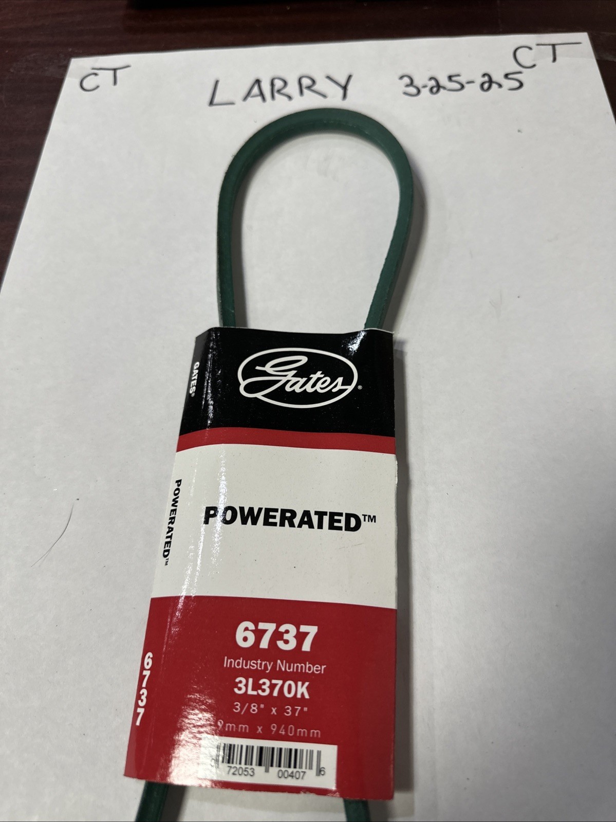 Accessory Drive Belt-FHP Medium Horse-Power V-Belt Gates 6737