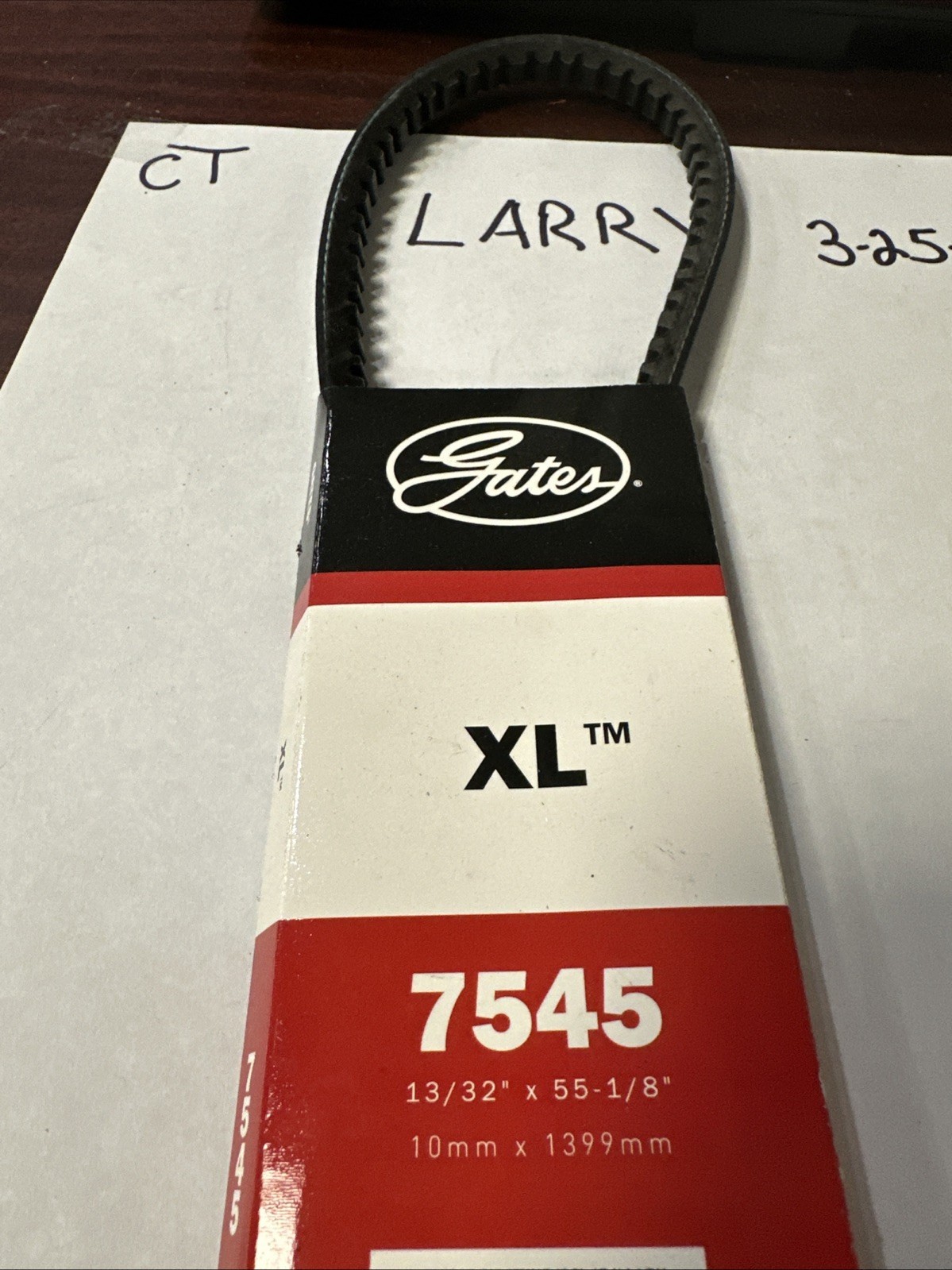 Accessory Drive Belt-High Capacity V-Belt(Standard) Gates 7545 XL