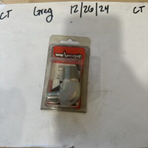 Aeroquip FCM1563 Red and Blue Anodized Aluminum -08AN 180-Degree Socketless H...