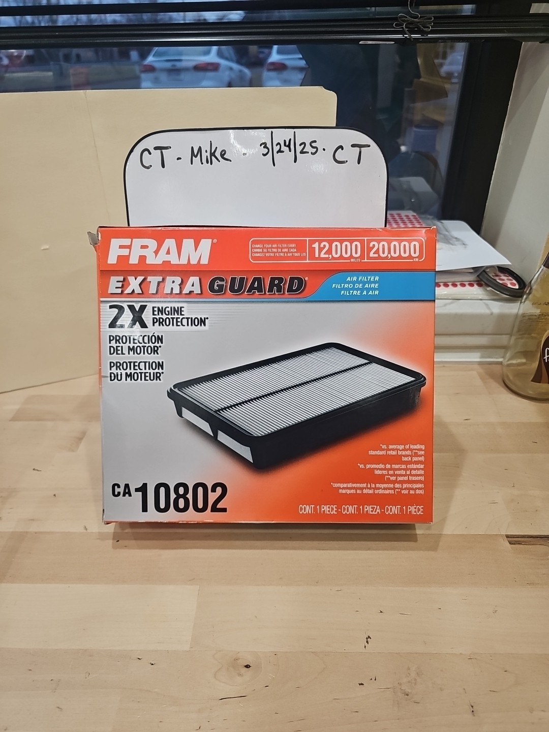 Air Filter Fram Extra Guard CA10802