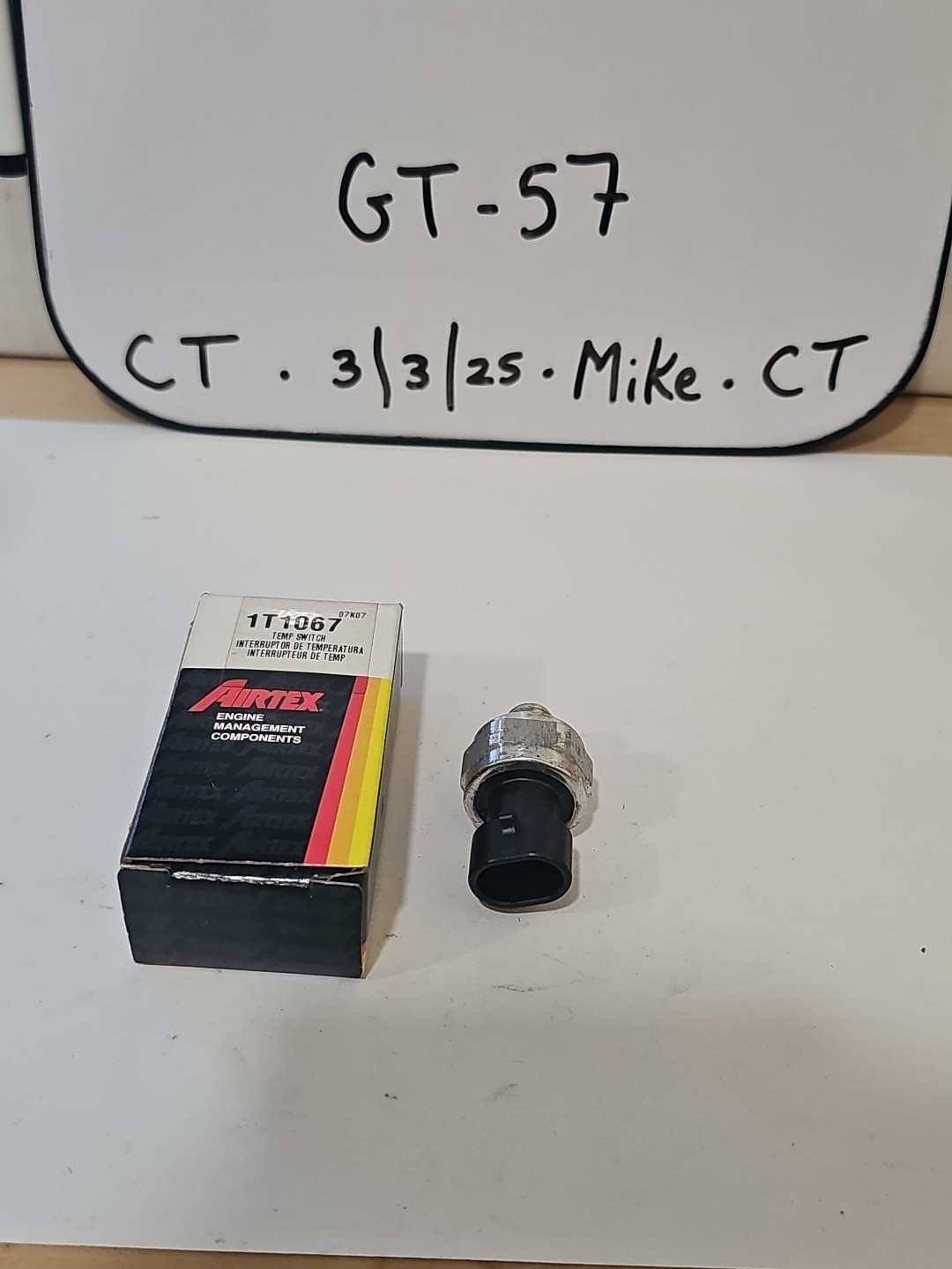 Airtex 1T1067 Engine Coolant Temperature Switch (Standard TS-200) NEW