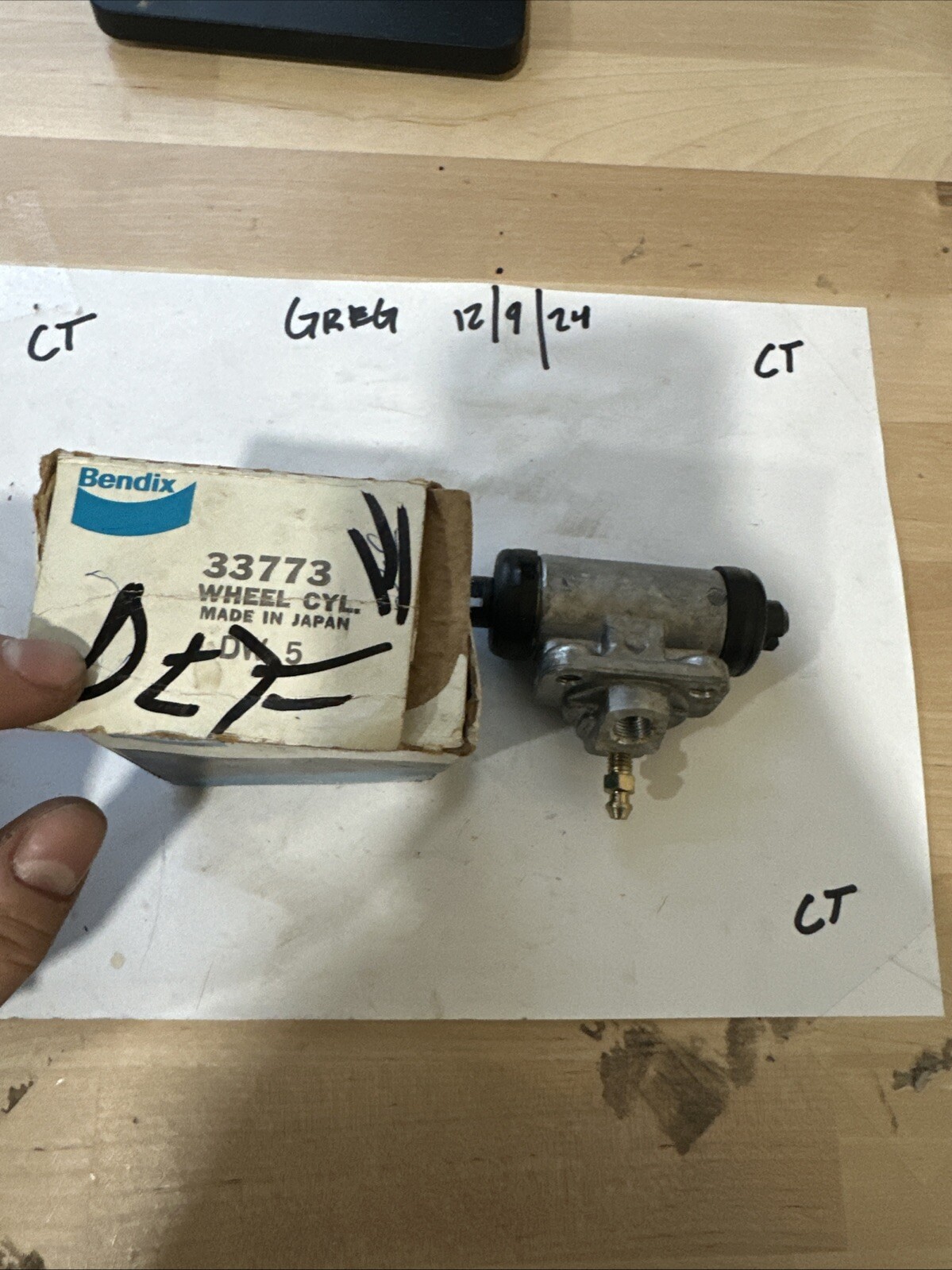 BENDIX HYDRAULIC PARTS 33773 WHEEL CYLINDER