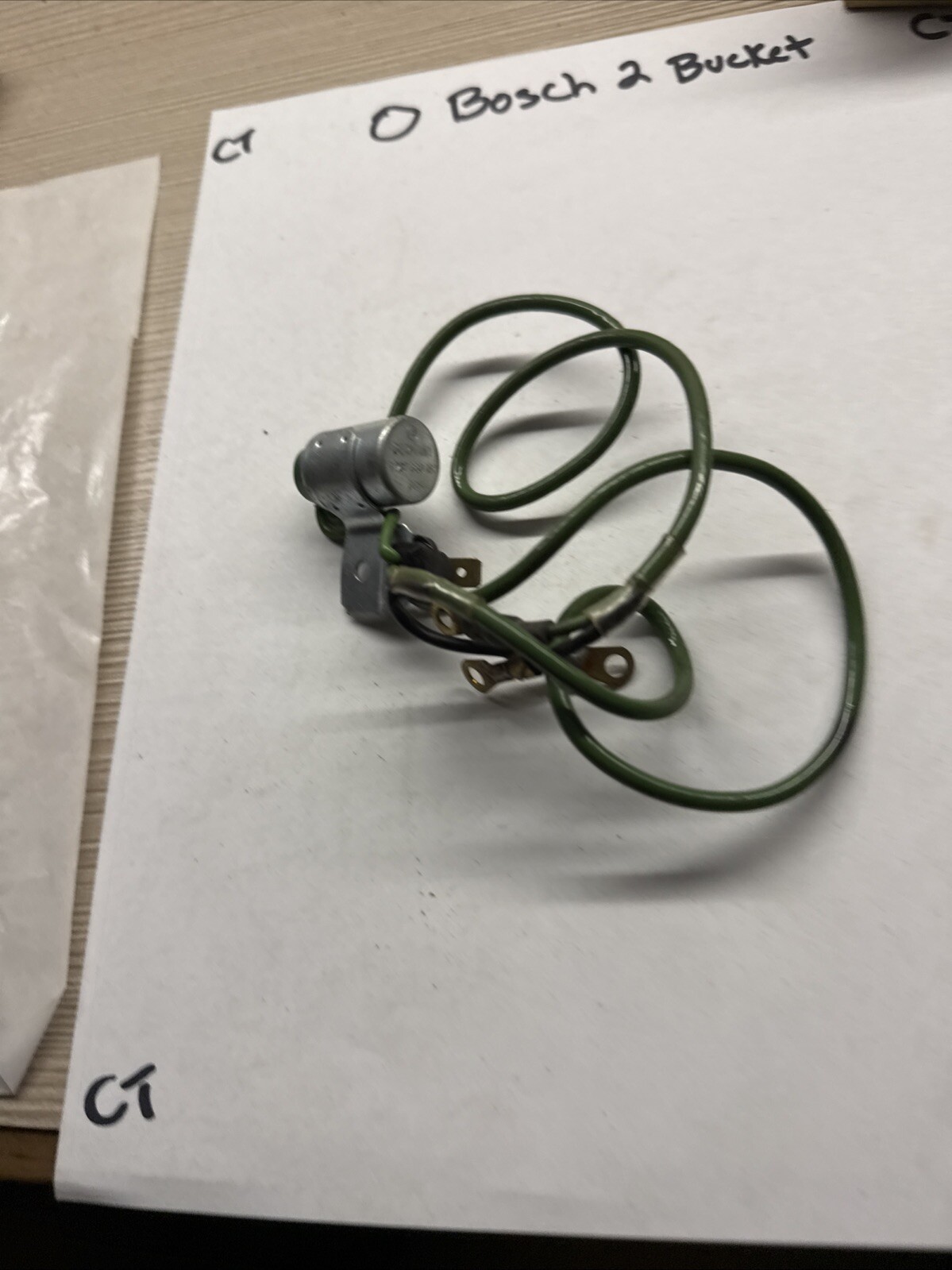 BOSCH CONDENSER 1237330182 02 036 Mercedes 220 280 SE SL SEL 1970 - Image 5