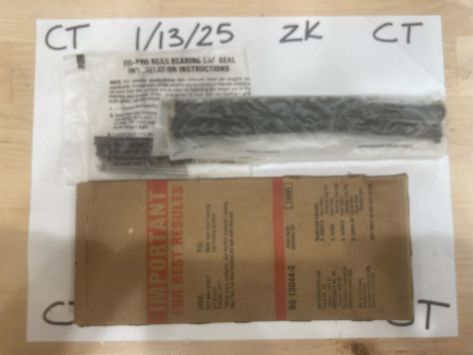 BS13044-2 Felpro Rear Main Seal for Olds Chevy Cutlass NINETY EIGHT De Ville - Image 3