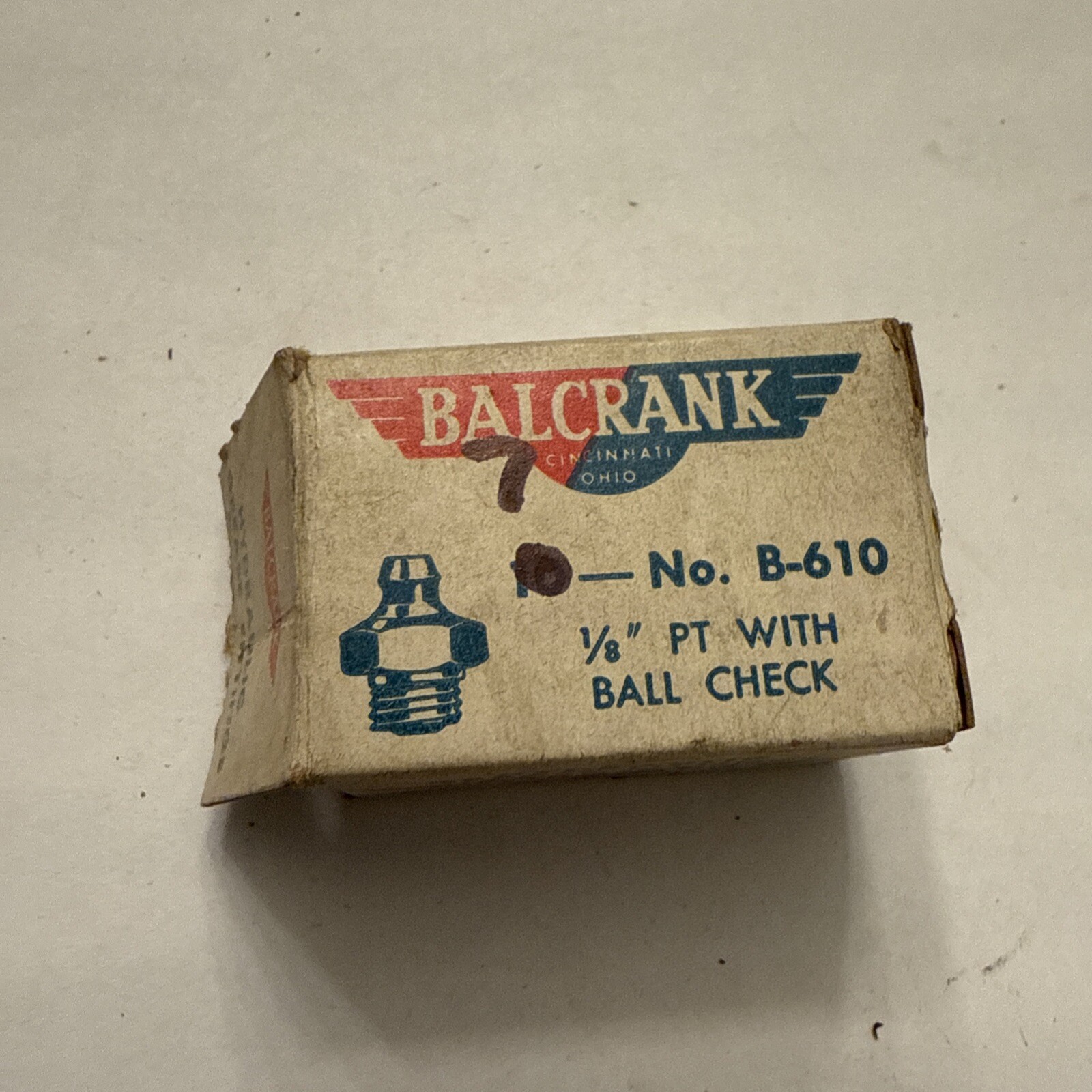 Balcrank B-610 1/8” Pt With Ball Check Hydraulic Grease Fittings (7) - Image 3