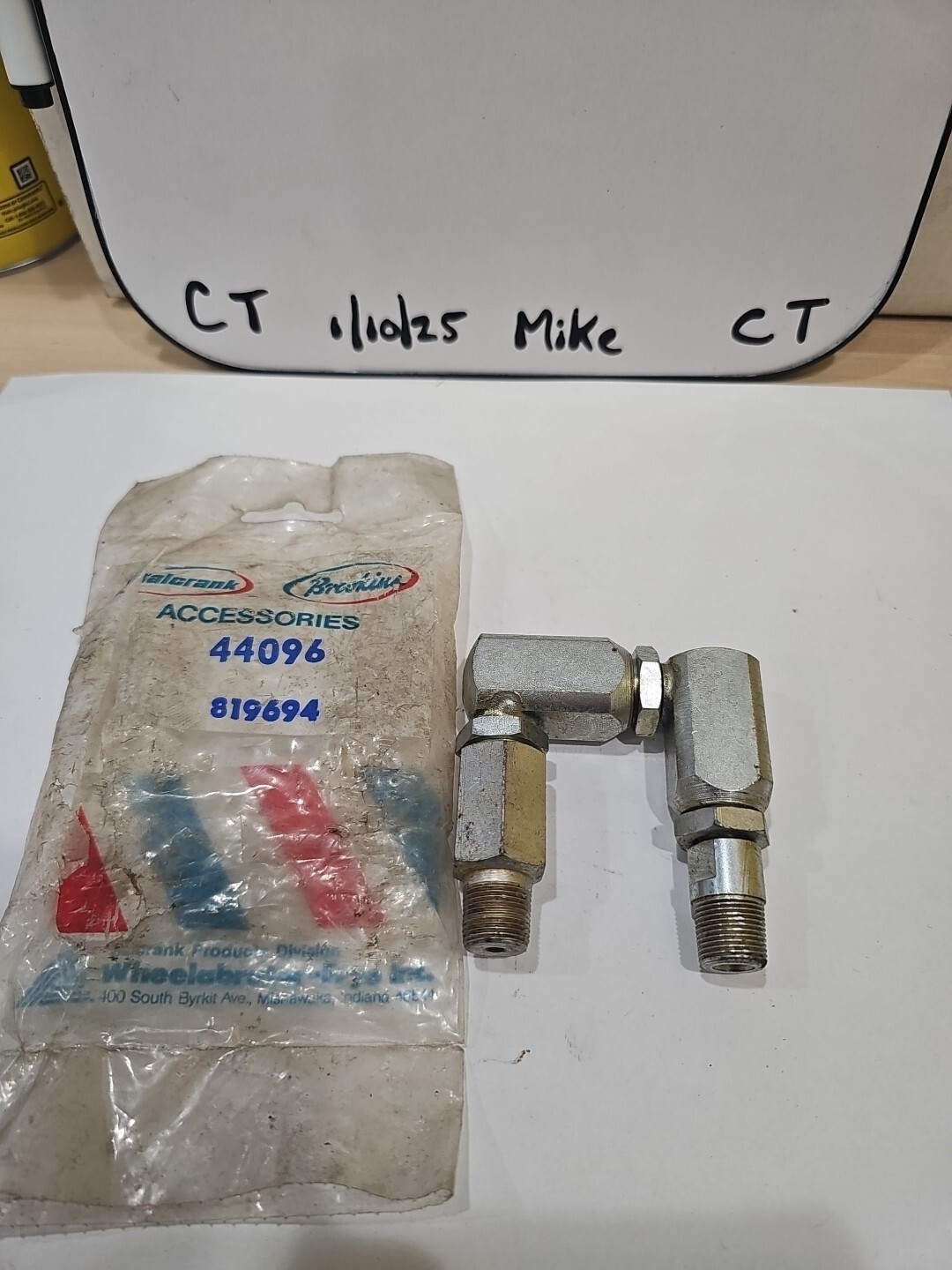 Balcrank Brookins Acessories 44096 (819649) Grease Pump Adapter Swivel Valve