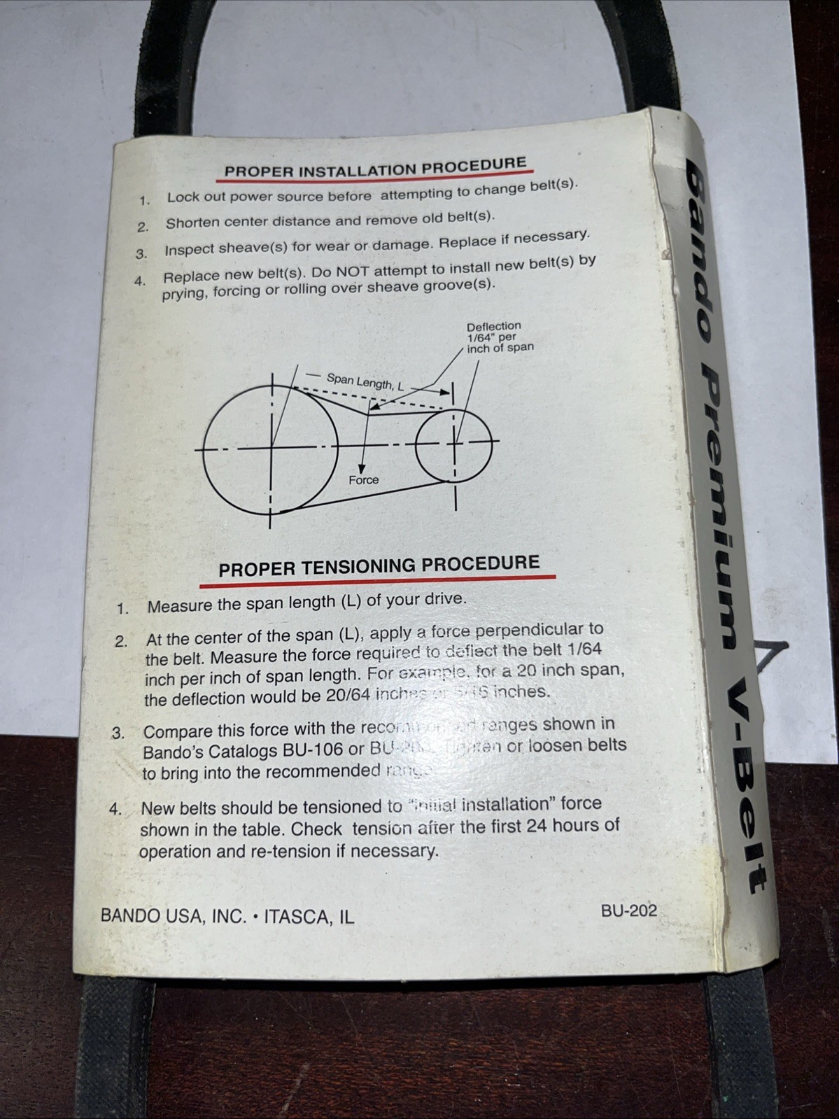 Bando Premium V-Belt 4L310 - Image 4