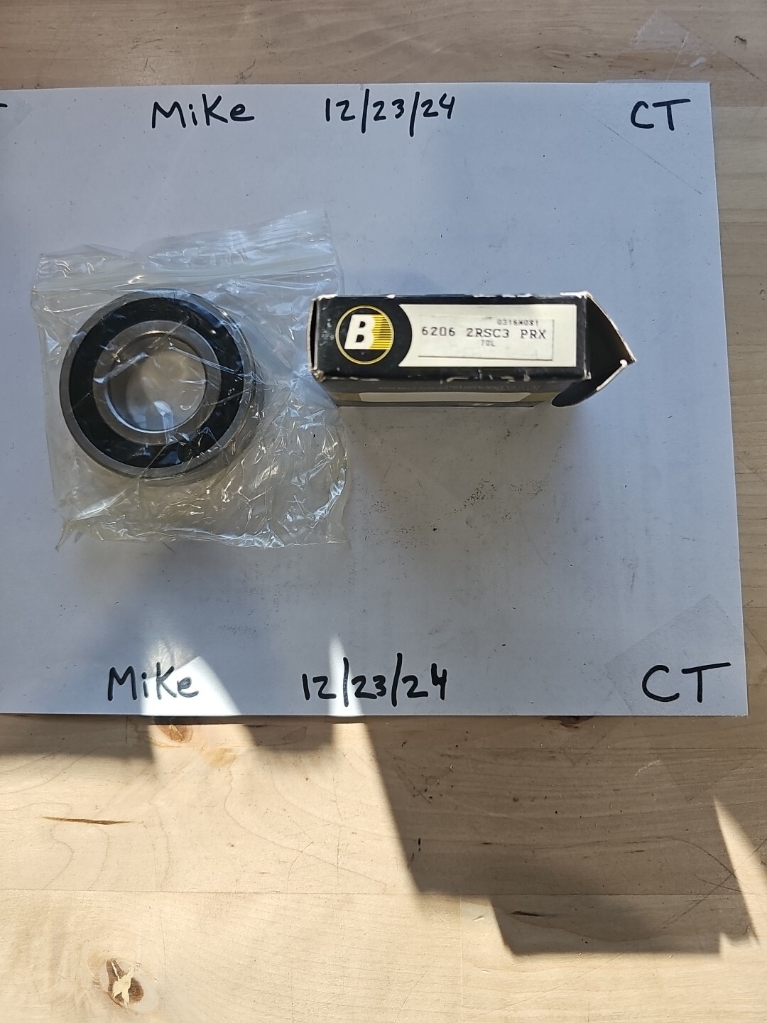 Bearings Limited 6206 2RSC3 BALL BEARING, RUBBER SEALED 30x62x16mm