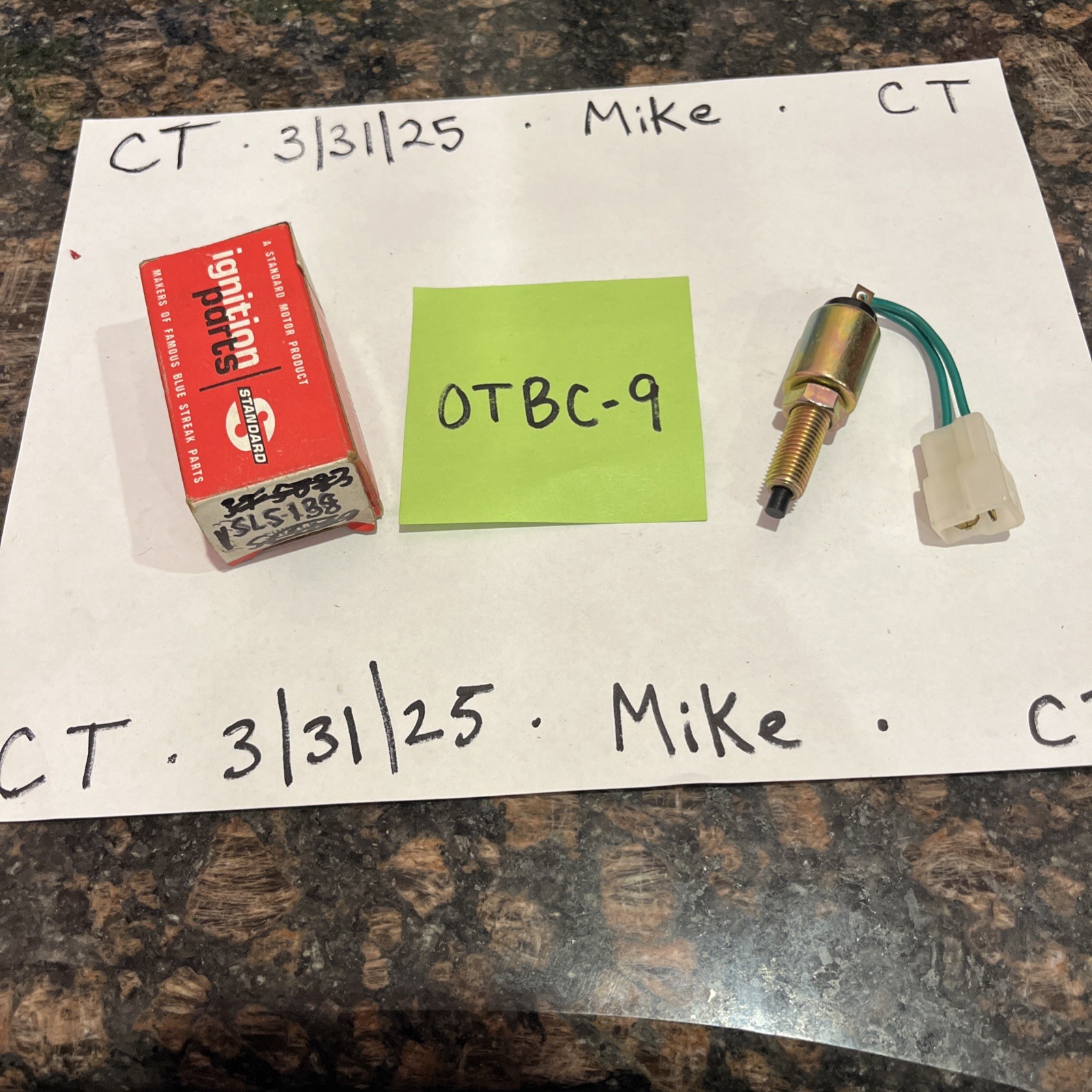 Brake Light Switch Standard SLS-138