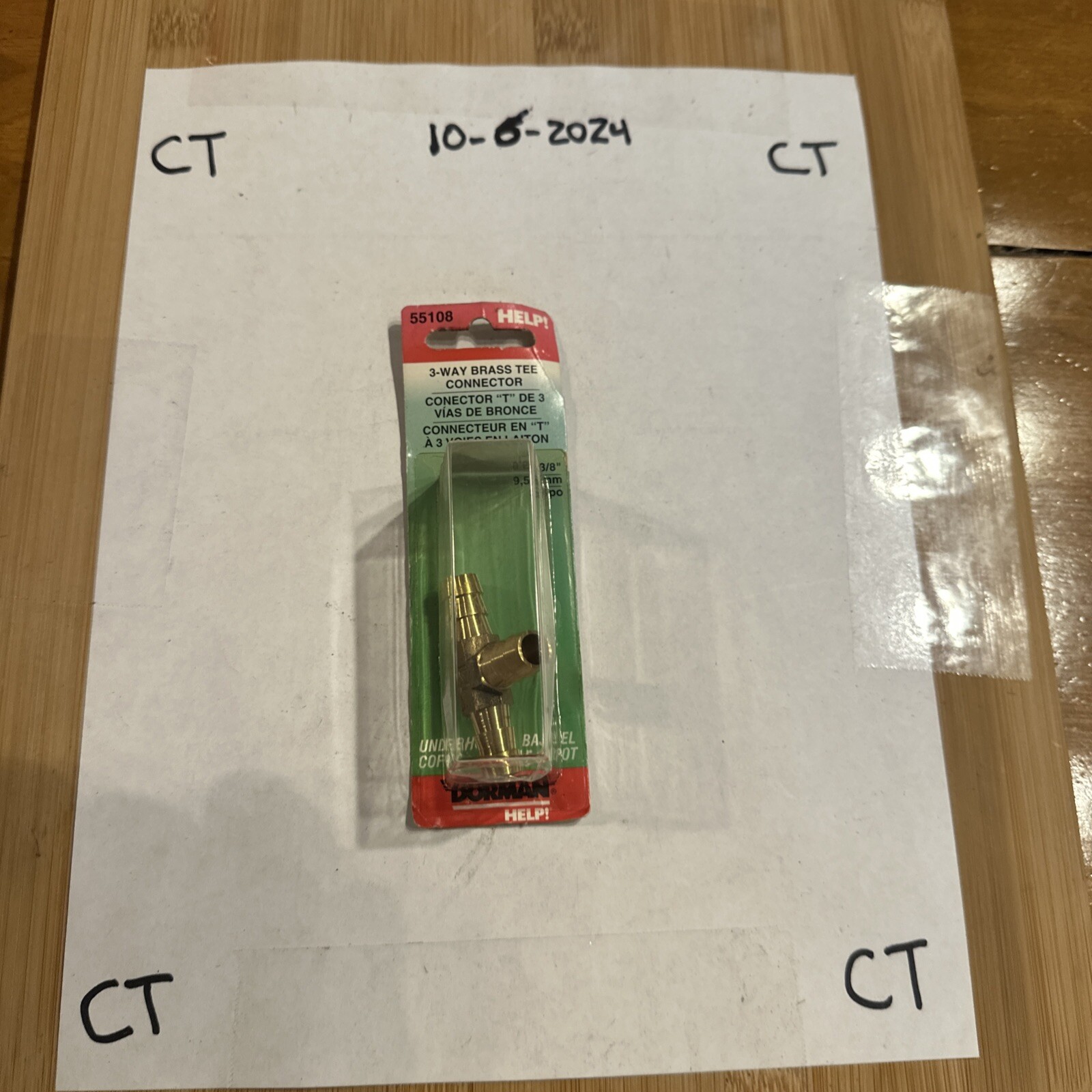 Brass Tee Dorman 55108