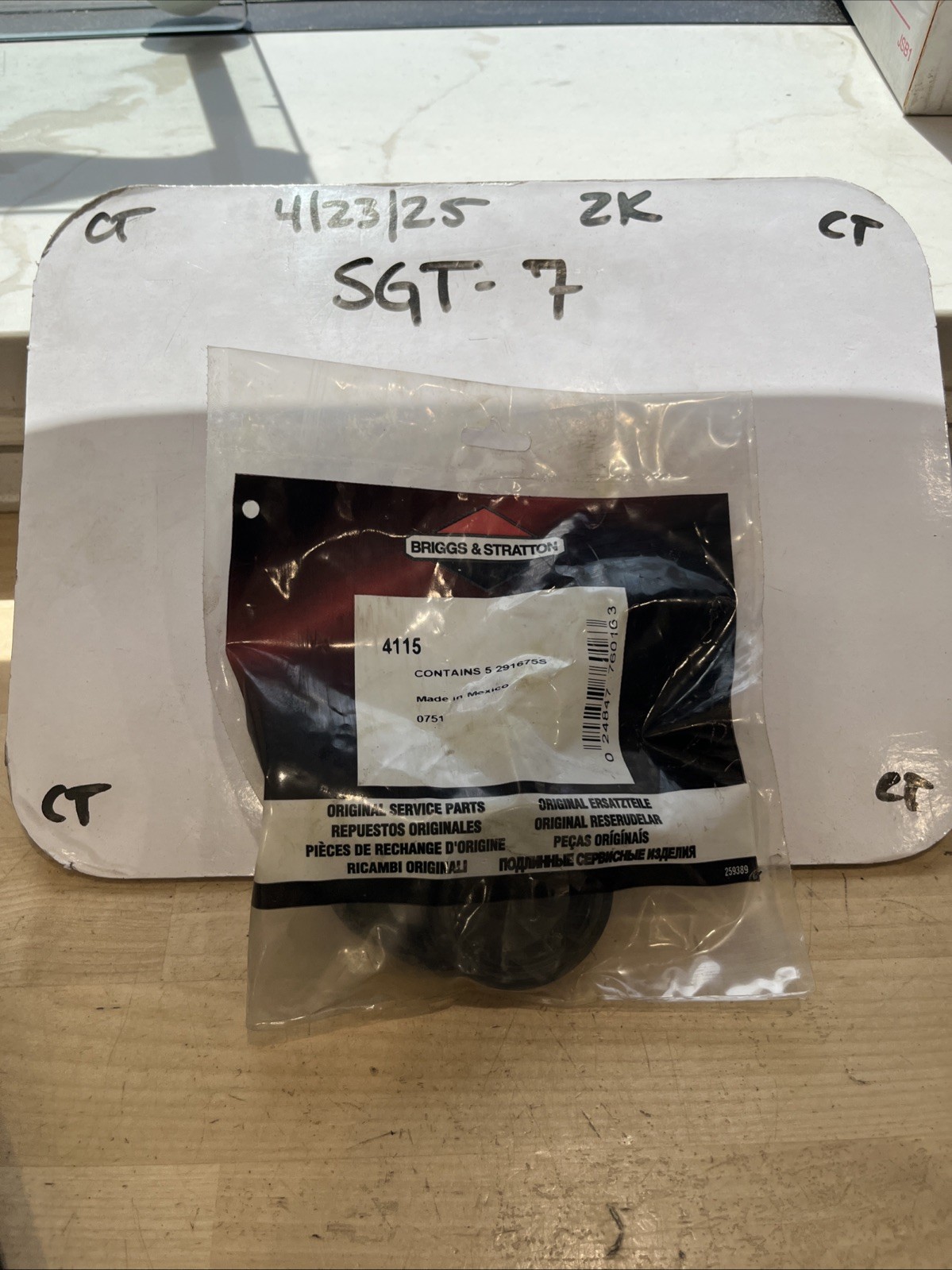 Briggs & Stratton OEM 4115 Seal-Oil (5 X 291675S)