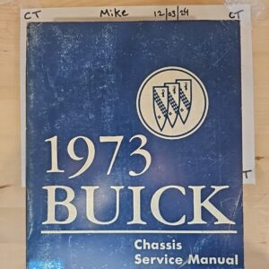 Buick Service Manual Vtg 1973 Original Chassis All Series Huge Info GM USA