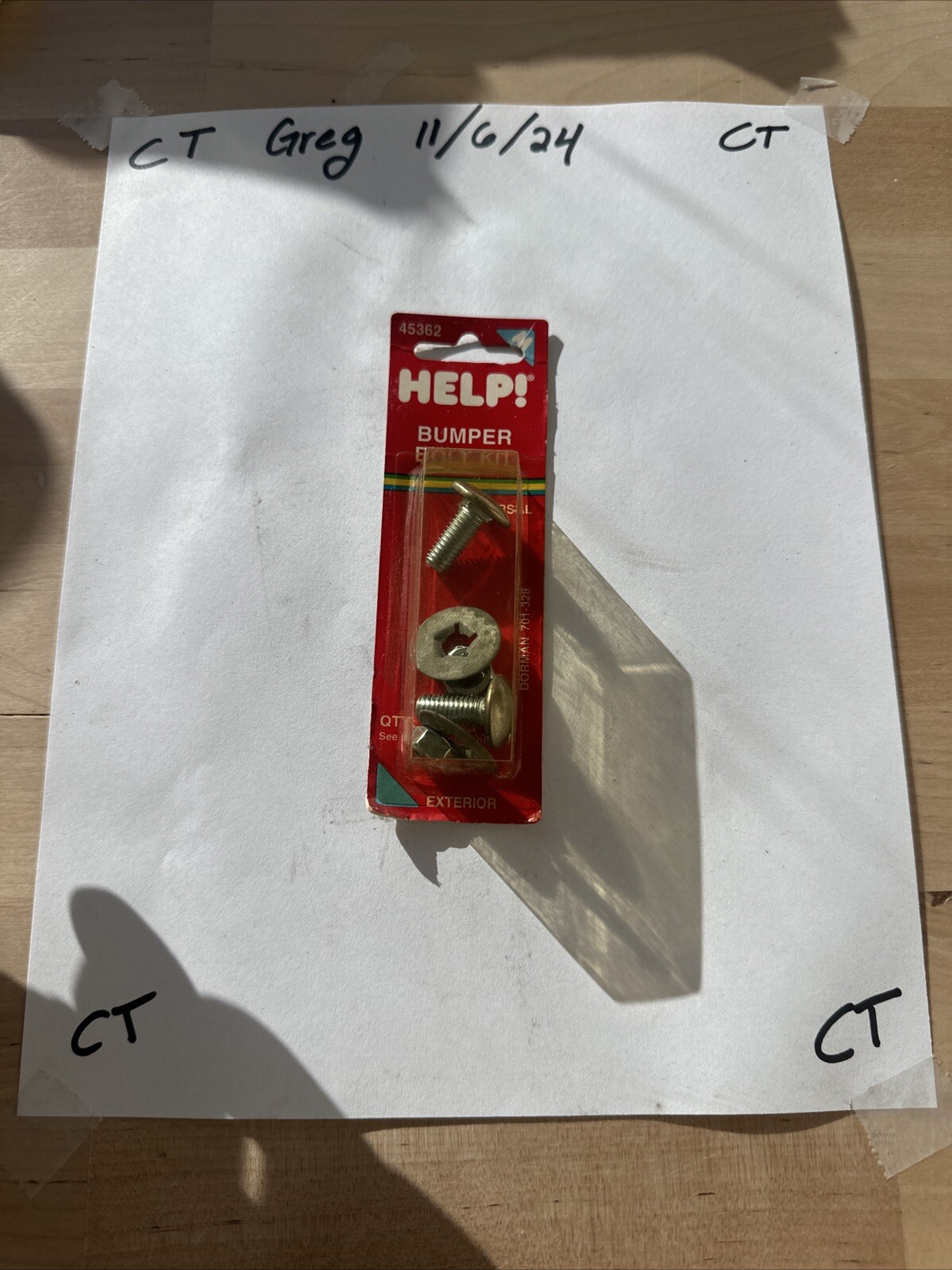 Bumper Bolt Kit Dorman 45362