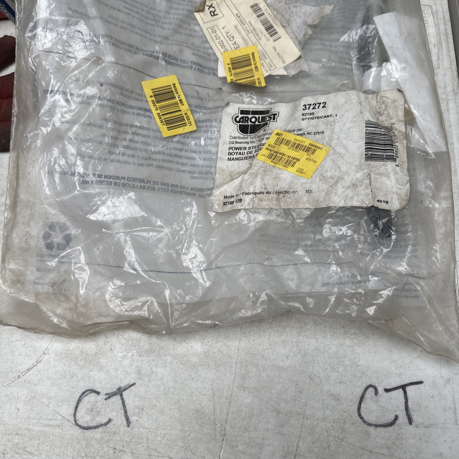 CARQUEST 37272 Power Steering Pressure Line Hose Assembly