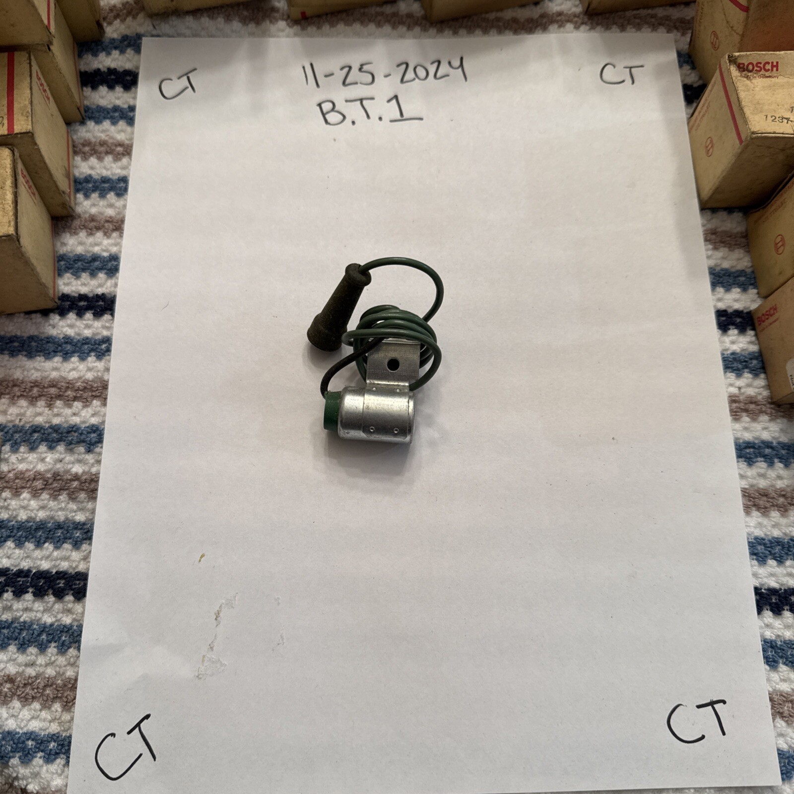 CONDENSER MERCEDES 220 280SL 280SE 280SEL 1971 1972 OPEL 1969 1970-1975 BOSCH