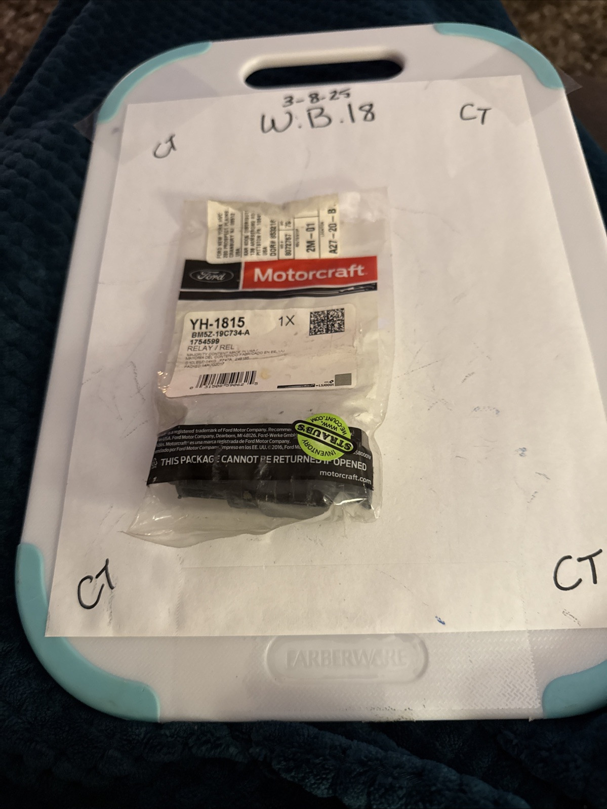 Cabin Air Temperature Sensor Motorcraft YH-1815