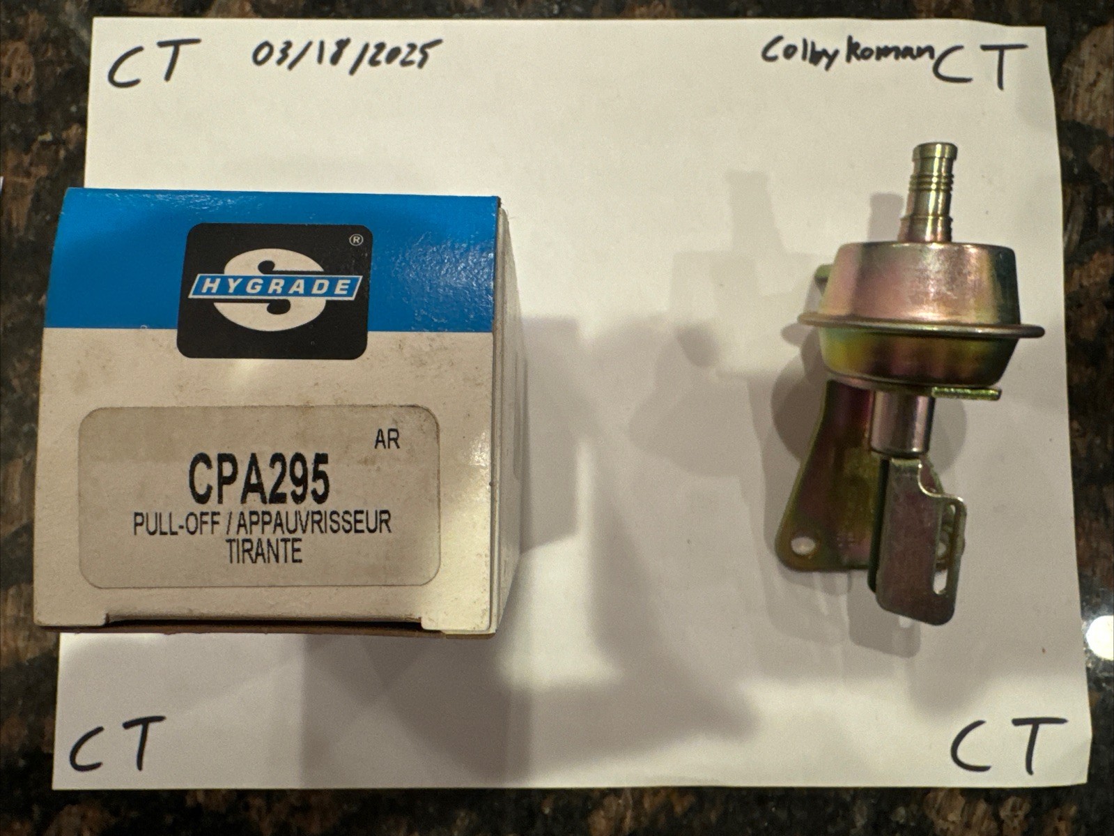 Carburetor Choke Pull-Off Standard CPA295 - Image 3