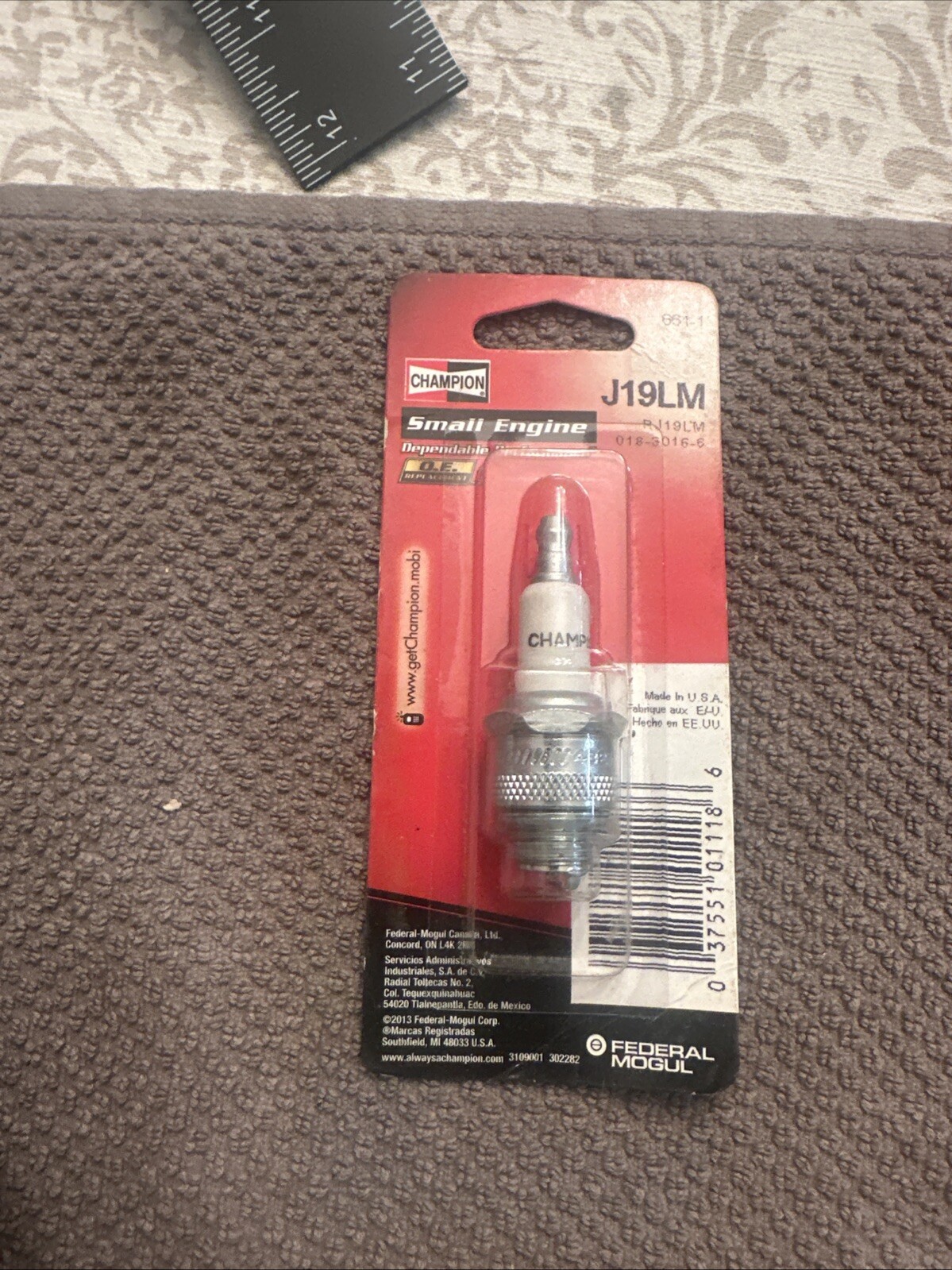 Champion Genuine OEM Replacement Spark Plug, J19LM