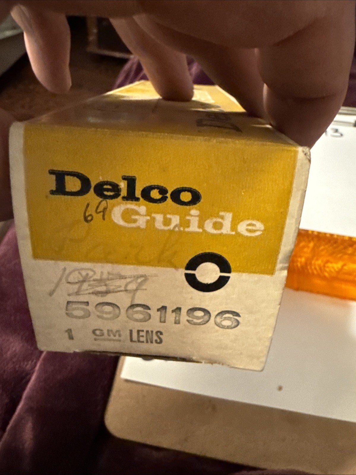 Chevrolet Parking Light Lense 1969 Impala Lens Guide NOS Caprice - Image 3