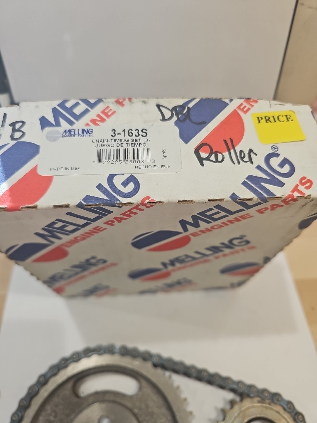 Chevy Small Block 265 283 305 350 327 Engines Timing Chain Set Melling 3-163S - Image 3