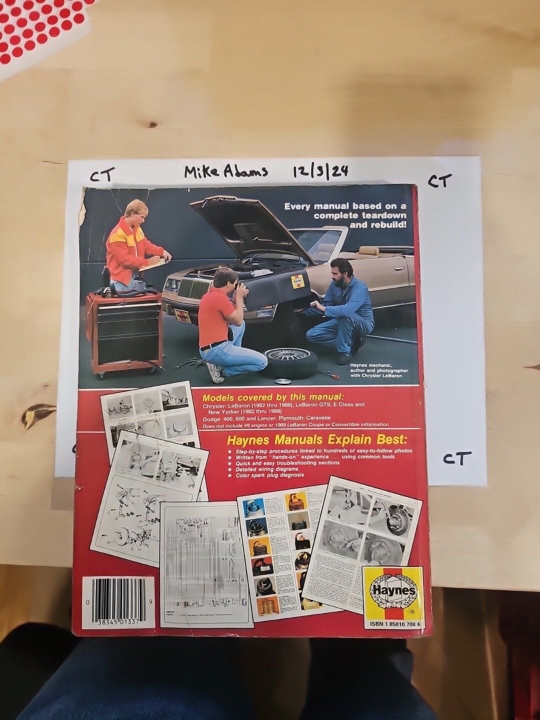 Chrysler Mid-Size Models 1982 Thru 1993: Front Wheel Drive (Haynes Automotive) - Image 3