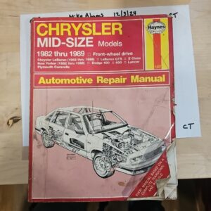 Chrysler Mid-Size Models 1982 Thru 1993: Front Wheel Drive (Haynes Automotive)