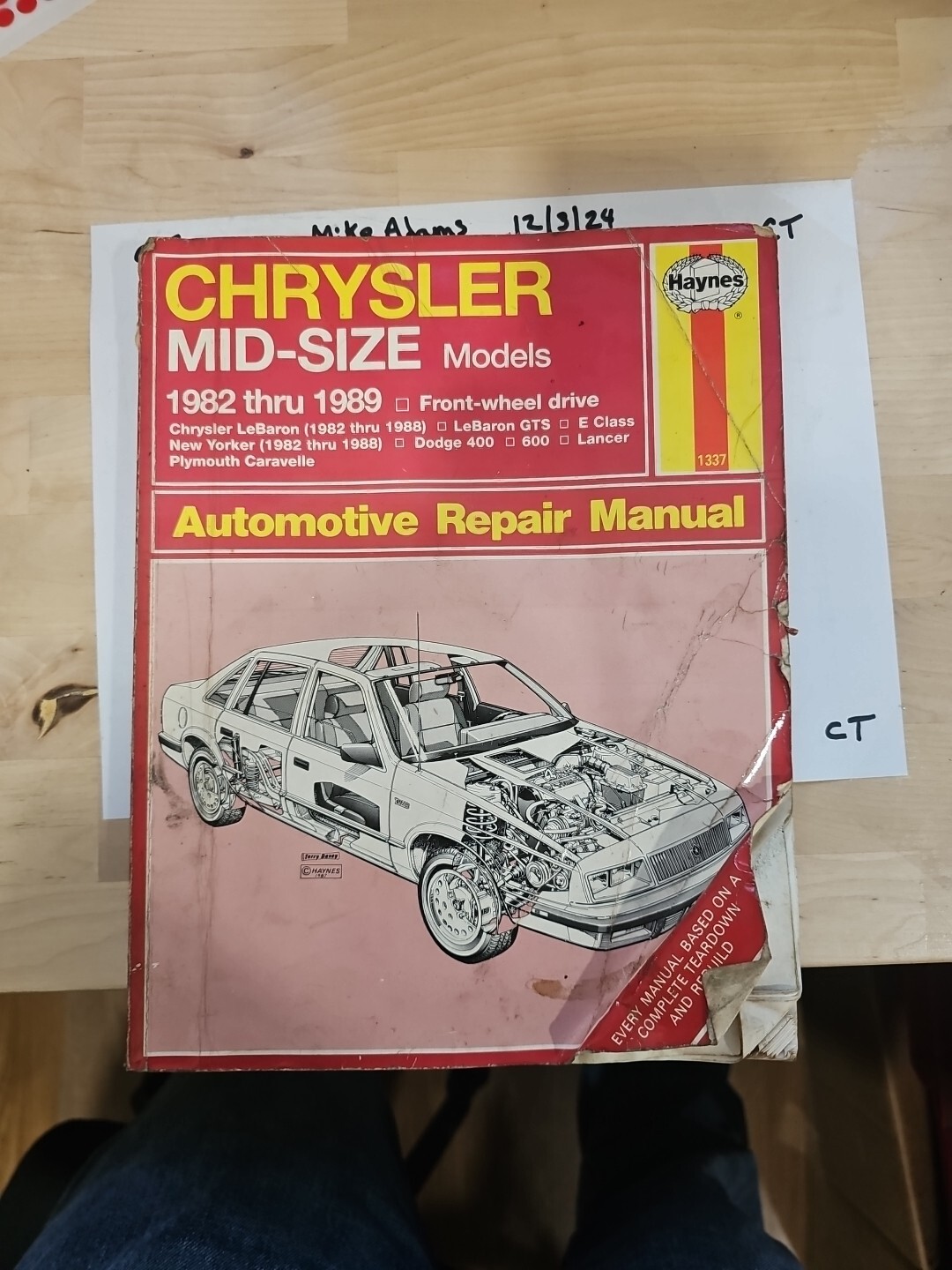 Chrysler Mid-Size Models 1982 Thru 1993: Front Wheel Drive (Haynes Automotive)