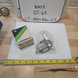 Counterparts BS-120 79-93 Ford Mustang Chrome Ignition Lock Cylinder Set w Keys