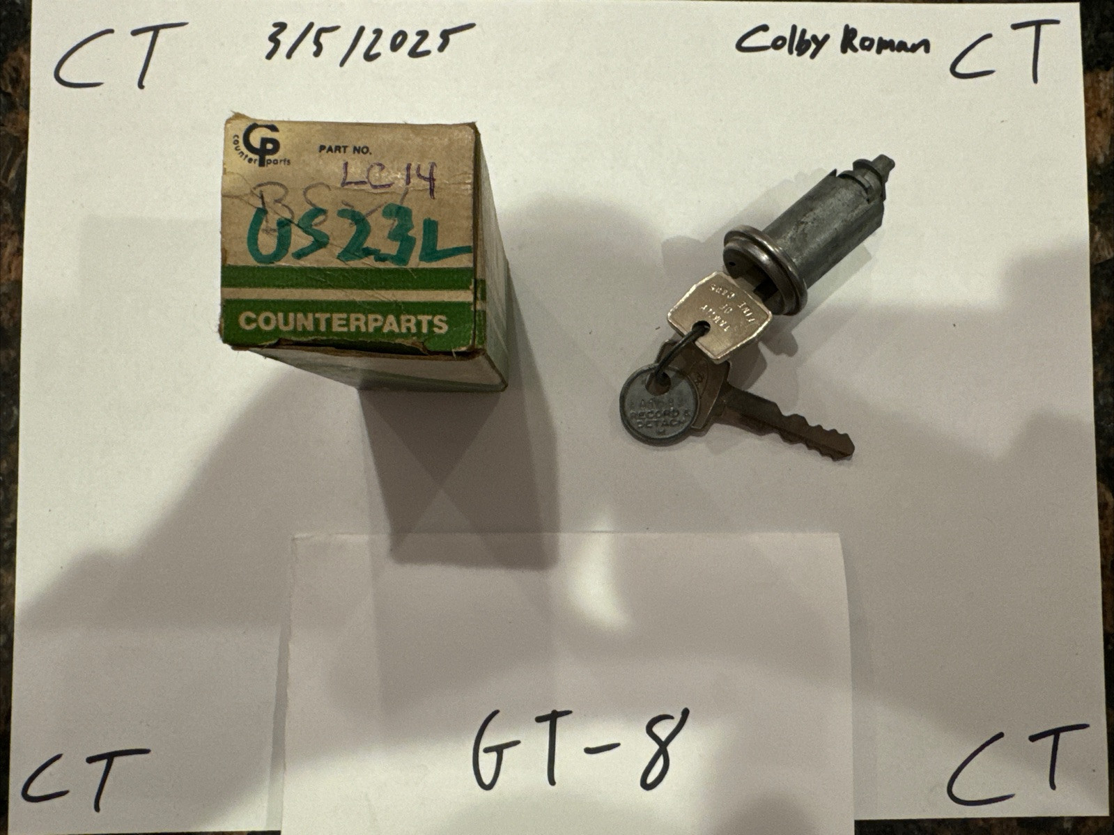 Counterparts Ignition Lock Cylinder BS-13 US23L - Image 3