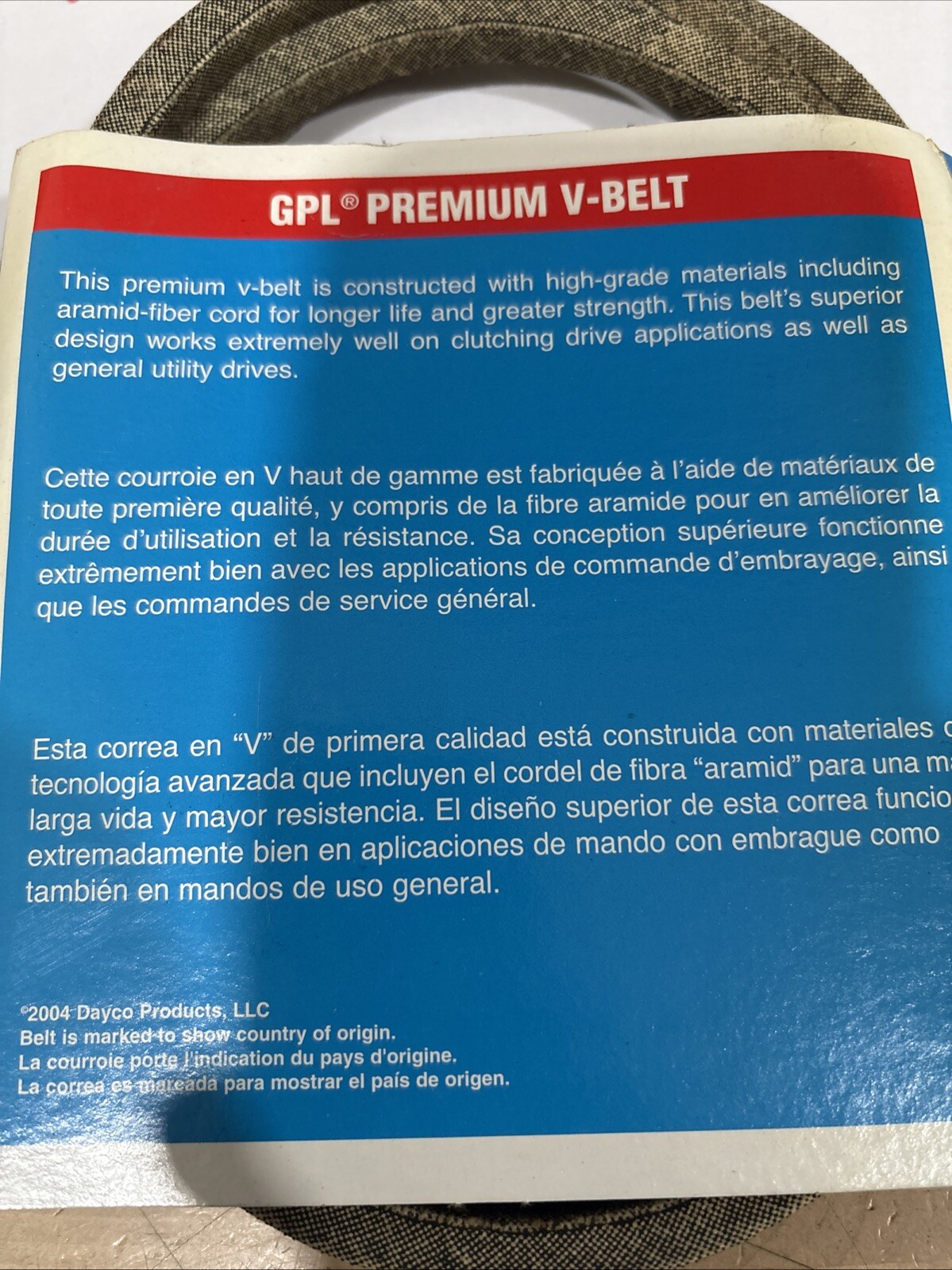 Dayco GPL Premium L466 V Belt - Image 4