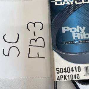 Dayco Poly-Rib Quiet Design Serpentine Belt, 5040410 (4PK1040)