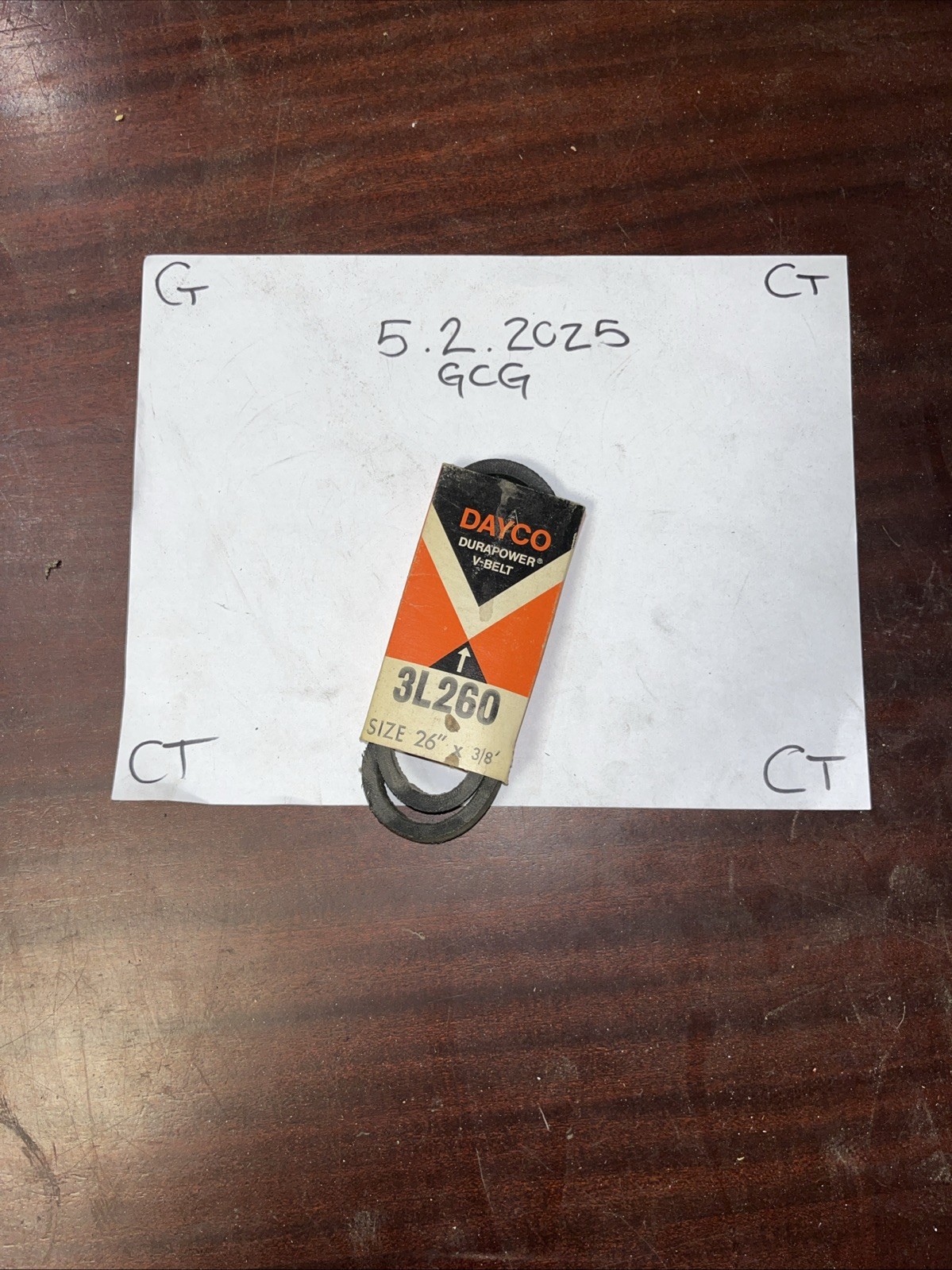 Dayco V Belt 3L260