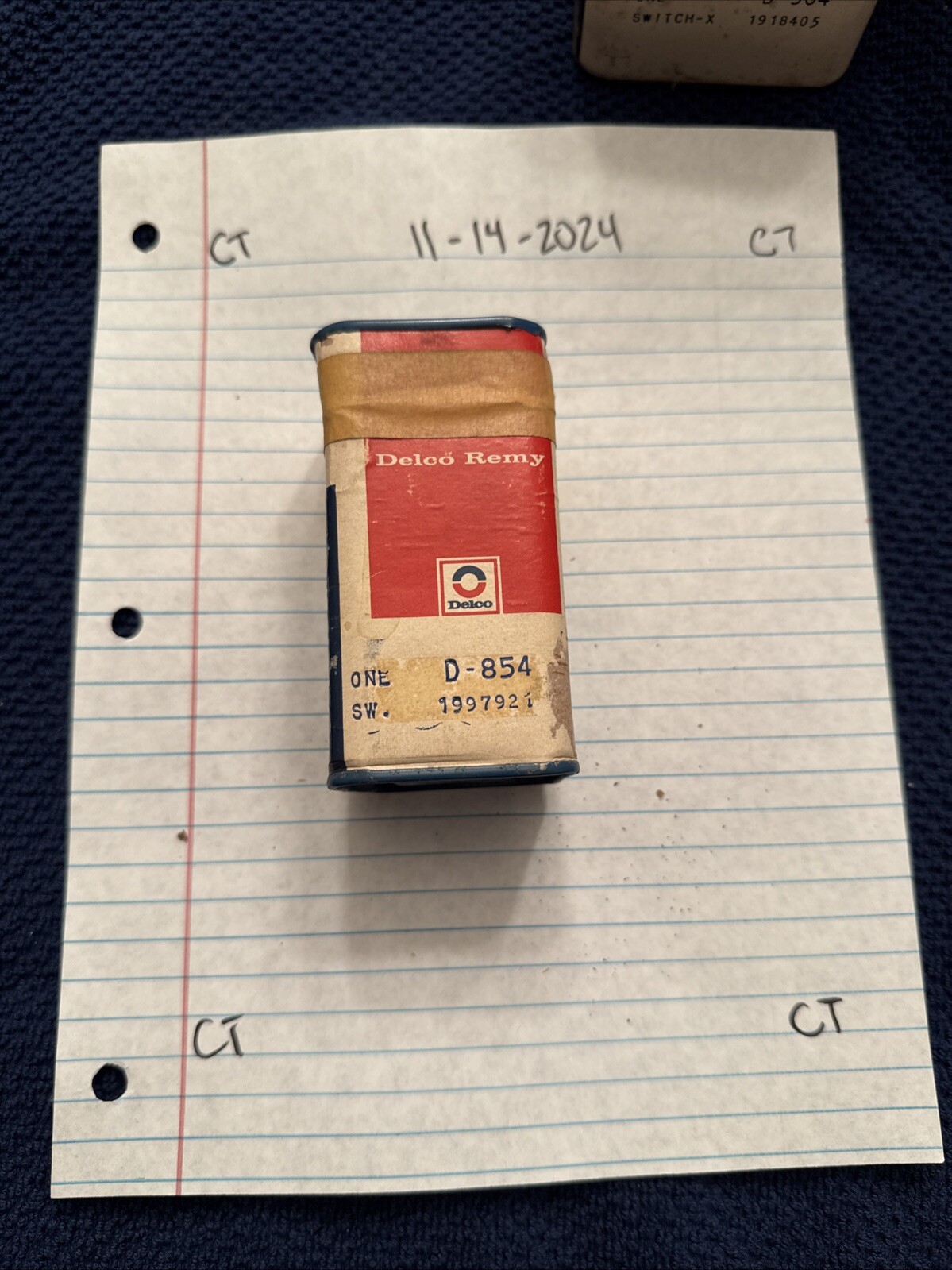 Delco-Remy: D-854 (1997921), Brake Light Switch, NOS
