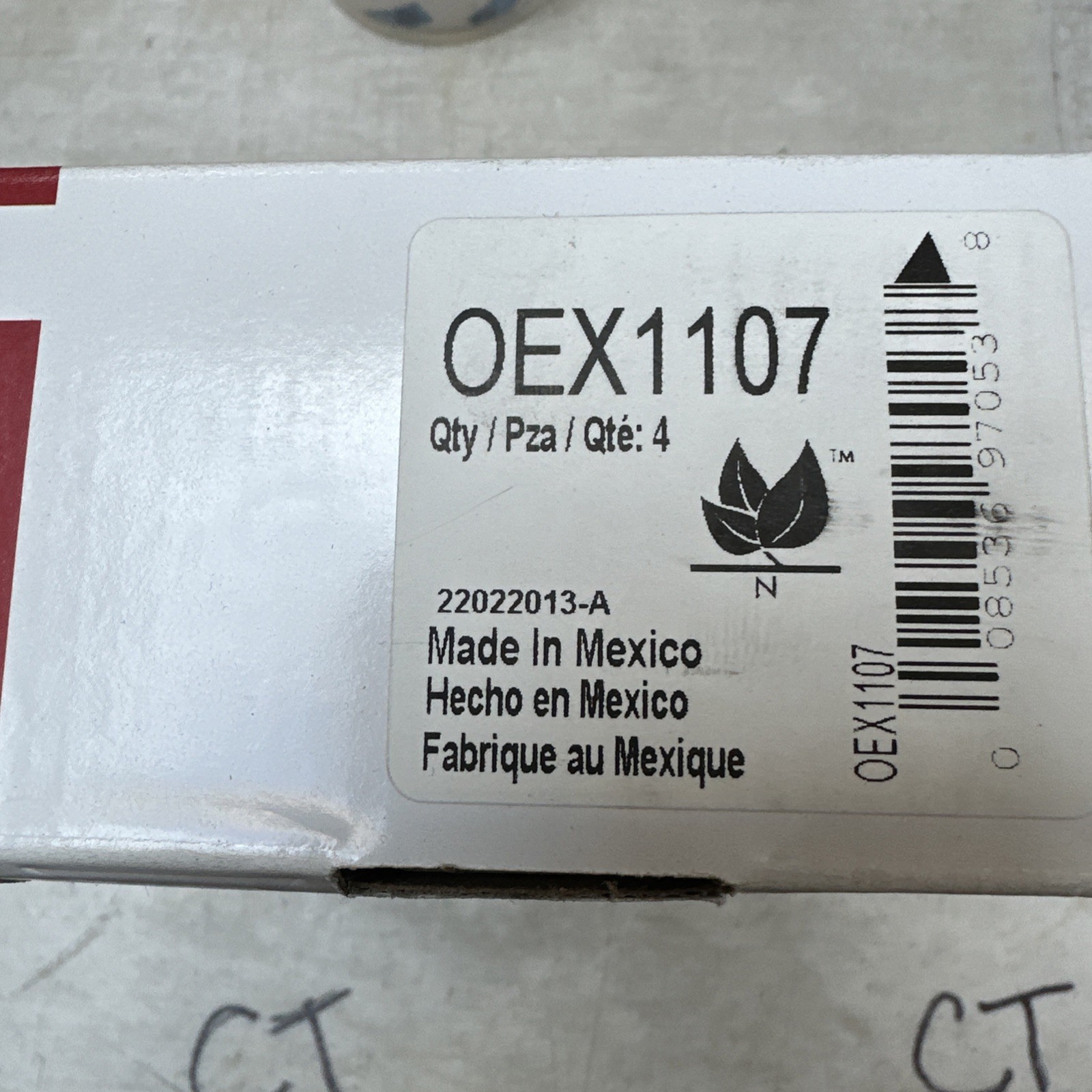 Disc Brake Pad Set-OEX Disc Brake Pad Wagner OEX1107 - Image 3