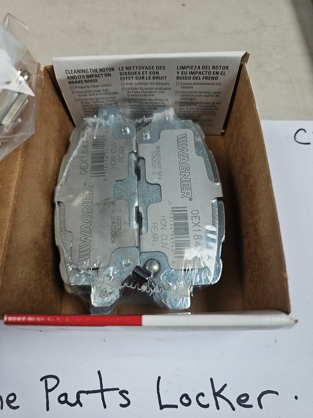 Disc Brake Pad Set-OEX Disc Brake Pad Wagner OEX1841 - Image 3