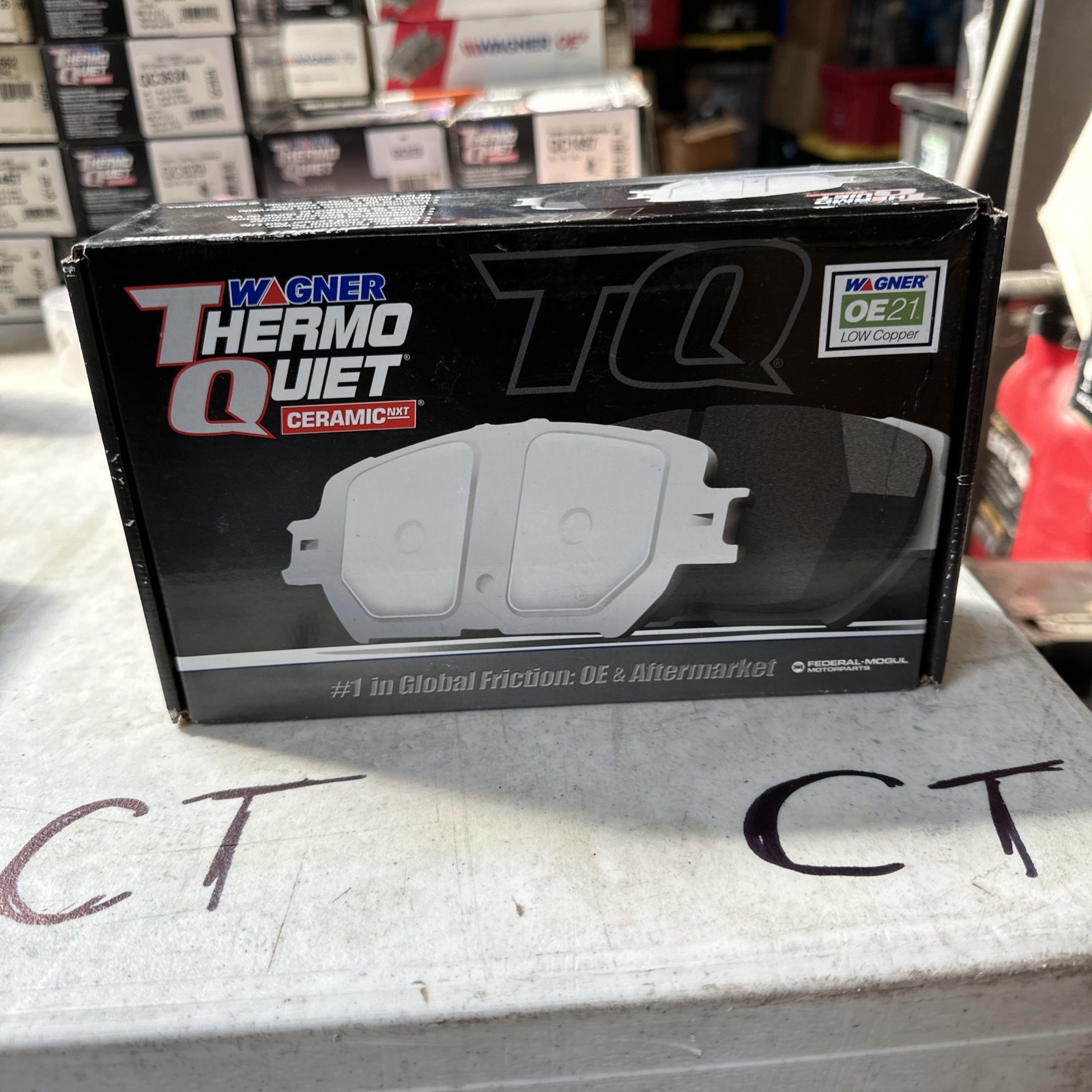 Disc Brake Pad Set-ThermoQuiet Disc Brake Pad Rear Wagner QC876