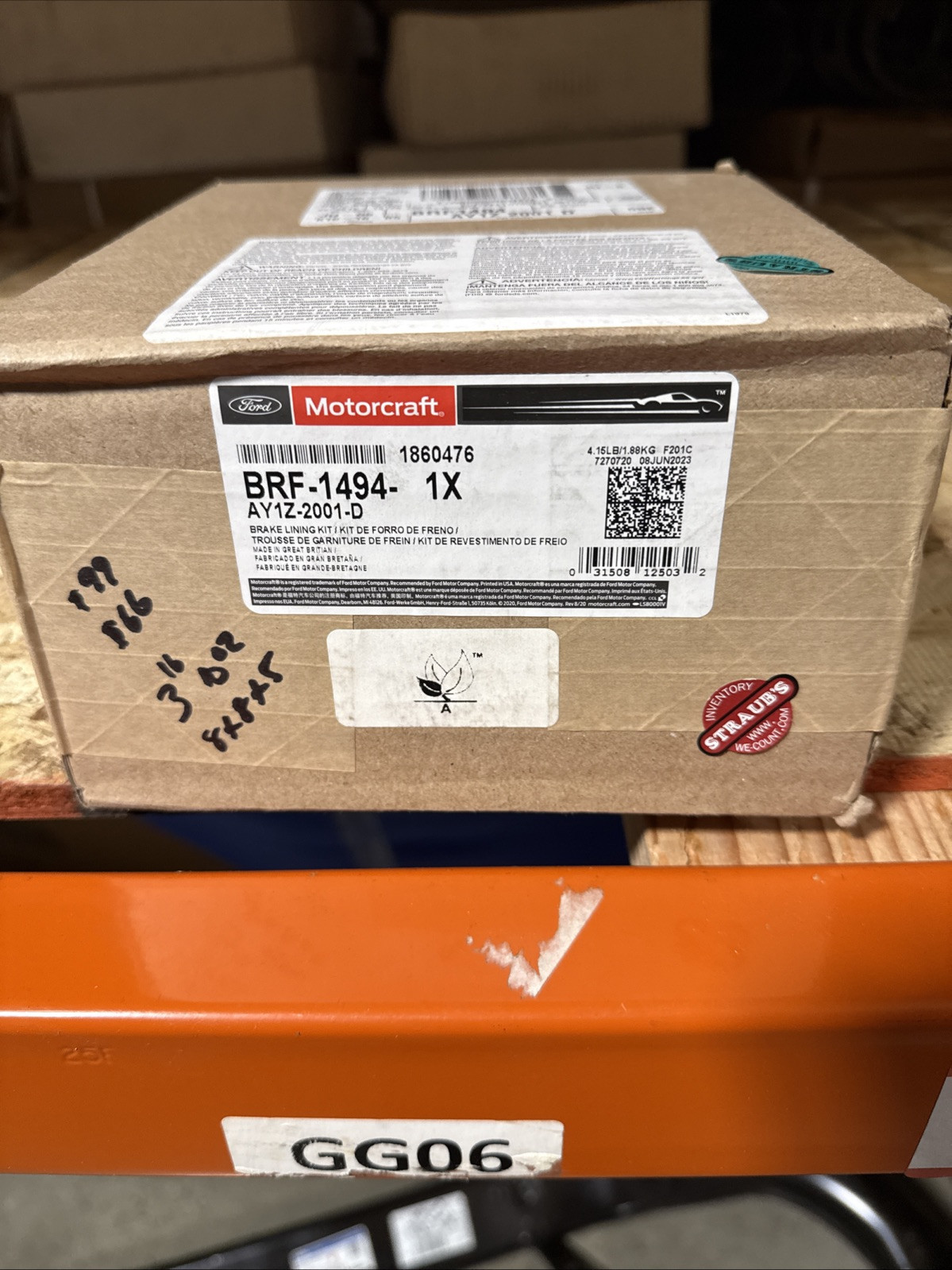 Disc Brake Pad Set fits 2014-2019 Ford Fiesta MOTORCRAFT