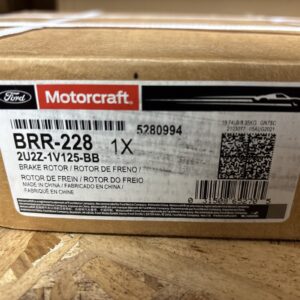 Disc Brake Rotor Motorcraft BRR-228 / Ford 2U2Z-1V125-BB
